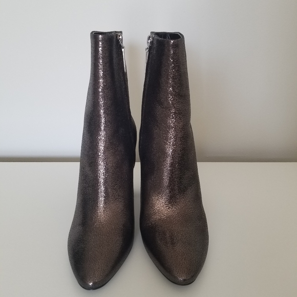 Saint Laurent Lou Bootie Gunmetal Size 37 US 7 - Picture 6 of 11
